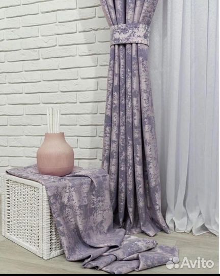 Готовые шторы мрамор