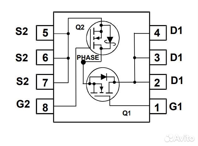 Микросхема fdms3604AS N-Channel mosfet 30V 30A PO