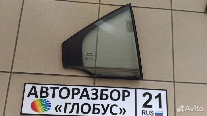 Стекло заднее правое Nissan Primera P12