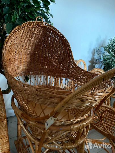 Кроватка-люлька из лозы