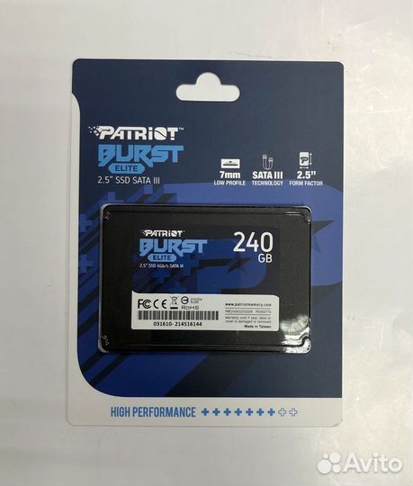 SSD Patriot 240GB -Новый