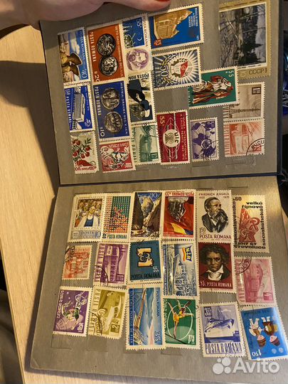 Почтовые марки СССР и разных стран 250 шт
