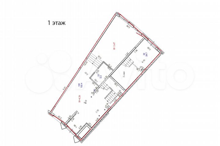 Помещение свободного назначения 277,8 м²