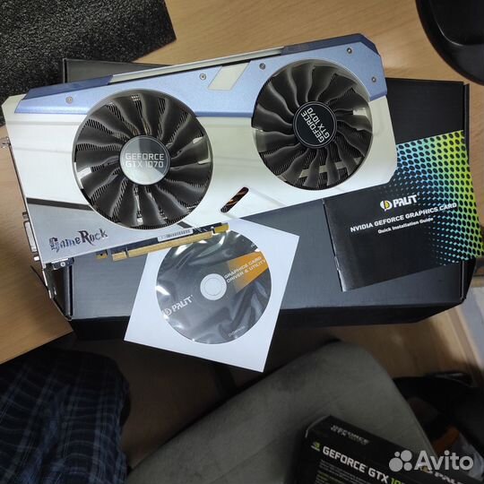 Продам gtx 1070 8gb palit game rock