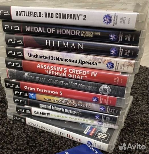 Диски на ps3 и подарок сама трешка