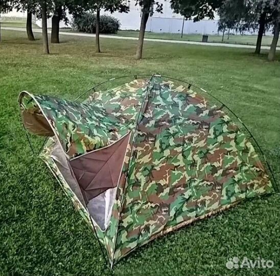 Палатка 3-местная однослойная для рыбалки и туризм