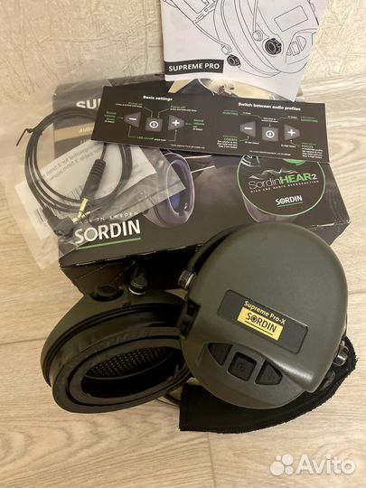 Sordin Supreme Pro-X Neckband Hear2 Гель Швеция
