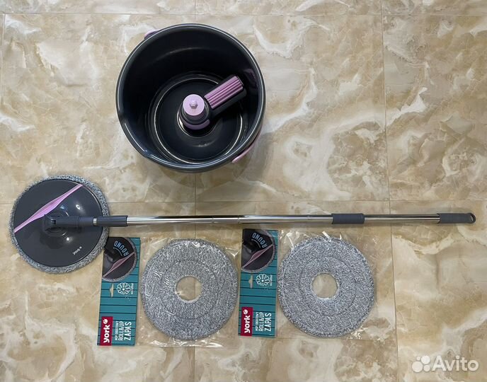 Набор для уборки York Roll&Up (швабра, ведро)