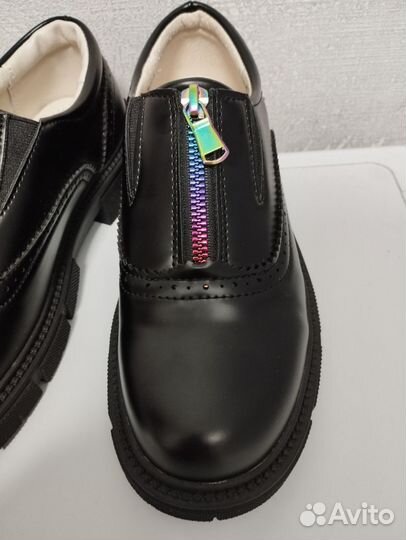Ботинки туфли школьные для девочки 34 размер