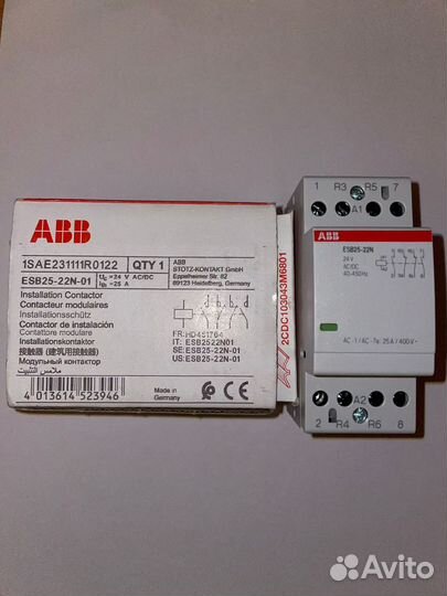 Контактор abb