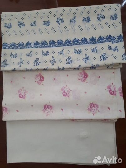 Постельное х/б белье, б/у(СССР)