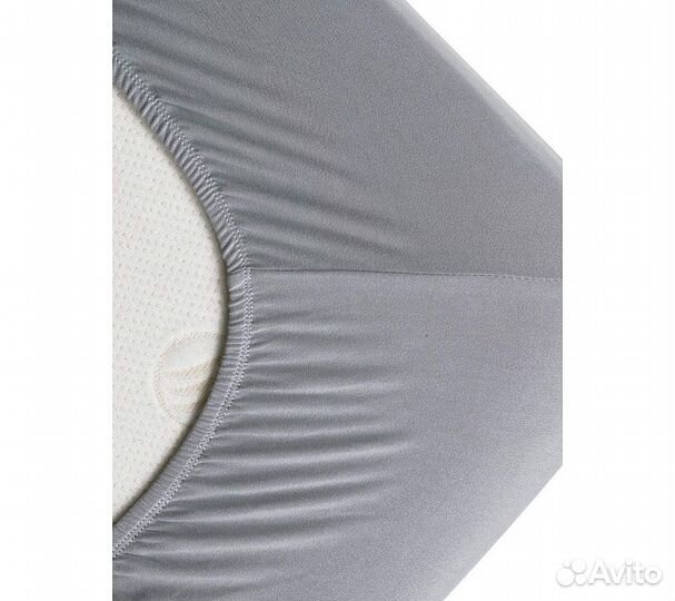 Простынь GoodNight Трикотаж 140х200х20 Серый на ре