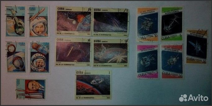 Марки cuba Correos. космос. 15 марок