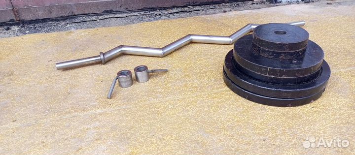 Кривой гриф, штанга