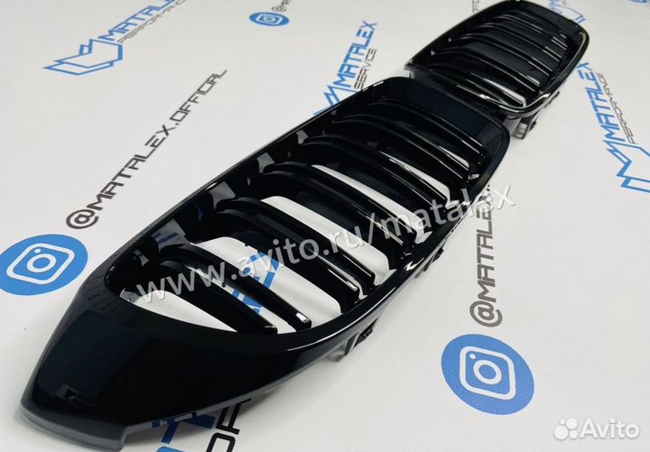 Решетка радиатора / ноздри для BMW F32 M глянец