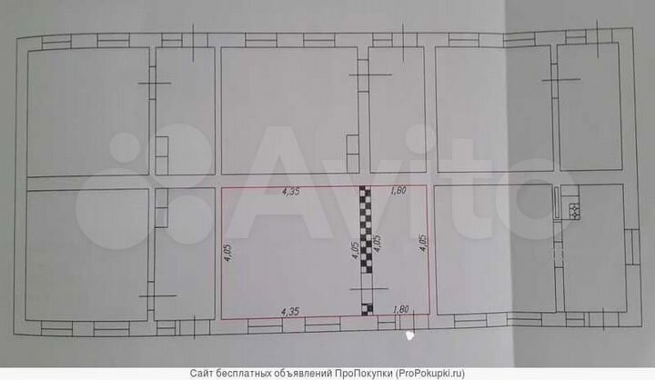 1-к. квартира, 27 м², 1/1 эт.