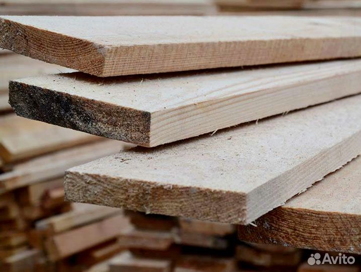 Доска обрезная естественной влажности 50х150х6000