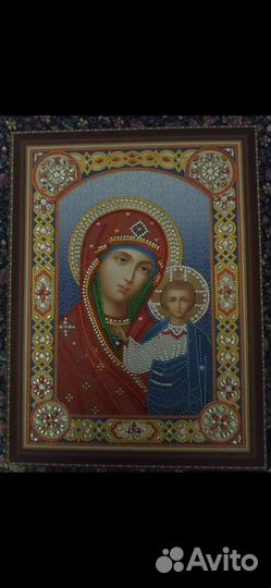 Икона из бисера, новая Алмазная мозайка