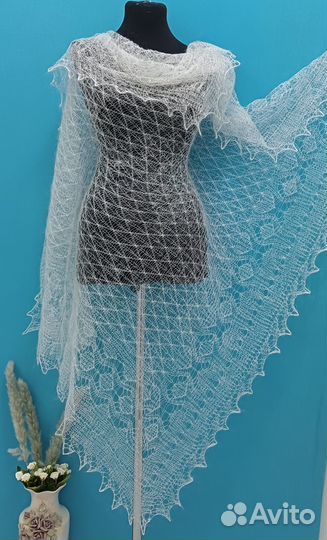 Пуховый платок. Палантин