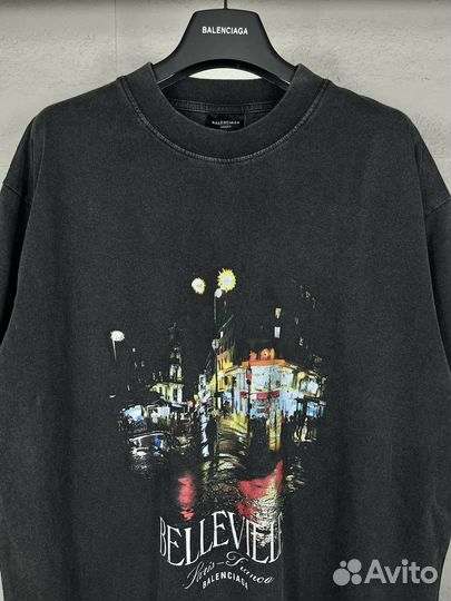 Футболка Balenciaga оверсайз звезда