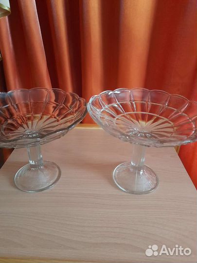 Ваза для фруктов на ножке СССР