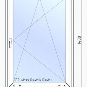 Окно пластиковое KBE 58