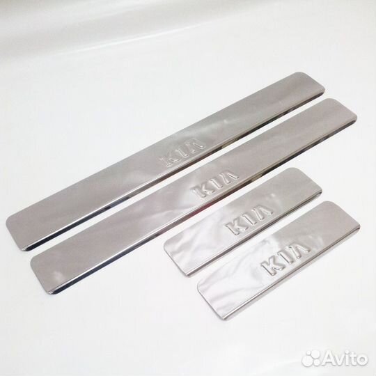 Накладки на пороги Kia Rio 2 Киа Рио 2