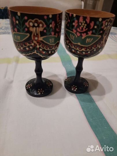 Бокалы деревянные СССР новые