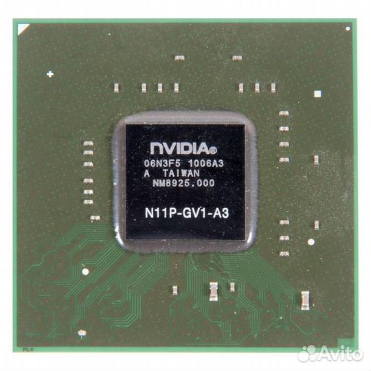 Видеочип nVidia GeForce GT325M, с разбора N11P-GV1