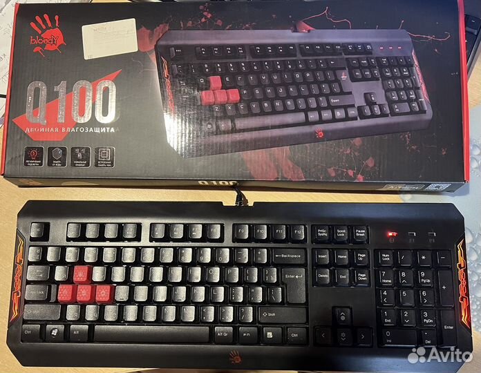 Игровая клавиатура bloody q100
