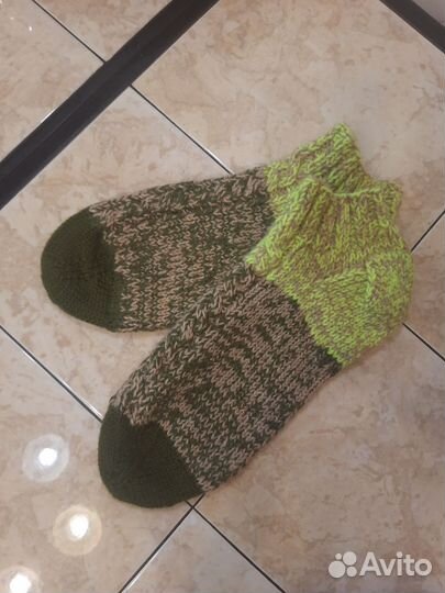 Свяжу для вас на заказ тёплые носочки-тапочки
