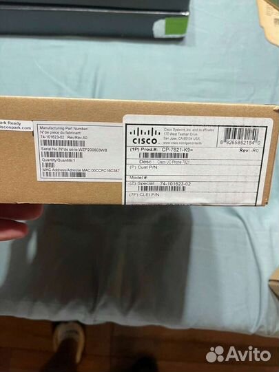 IP-телефон Cisco CP-7821-K9 новые и бу много