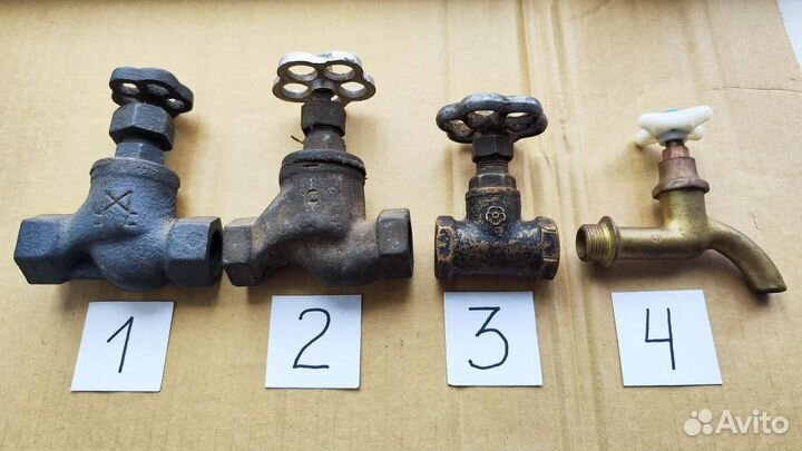 Вентиль СССР клапан запорный кран СССР чугун латун