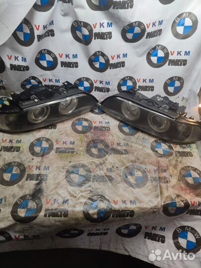 Передние фары бмв Е39 рестайлинг ксенон глазки