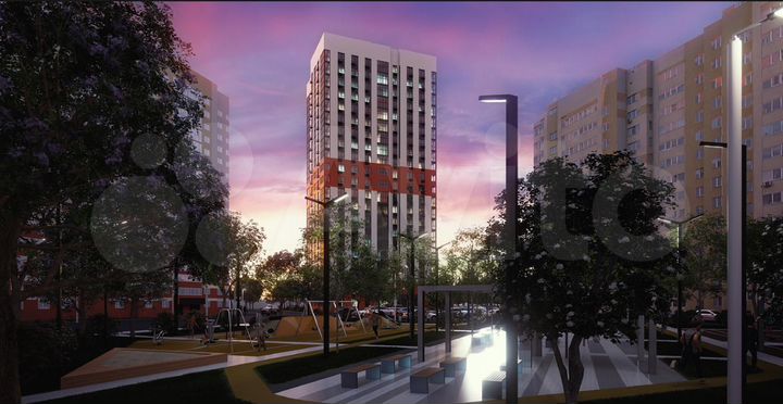 2-к. квартира, 58,3 м², 6/22 эт.