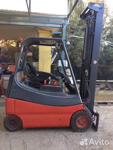 Электропогрузчик linde г/п 2т. Высота 6м