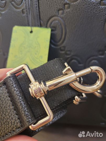 Мужской кожаный портфель Gucci