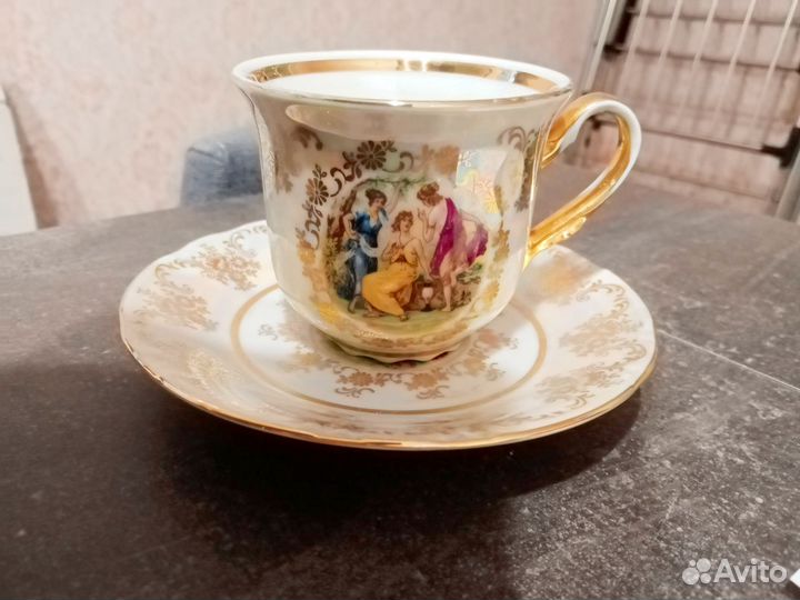 Фарфоровая чайная пара