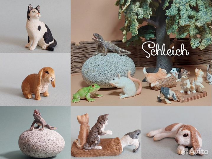 Фигурки Schleich маленькие милые животные