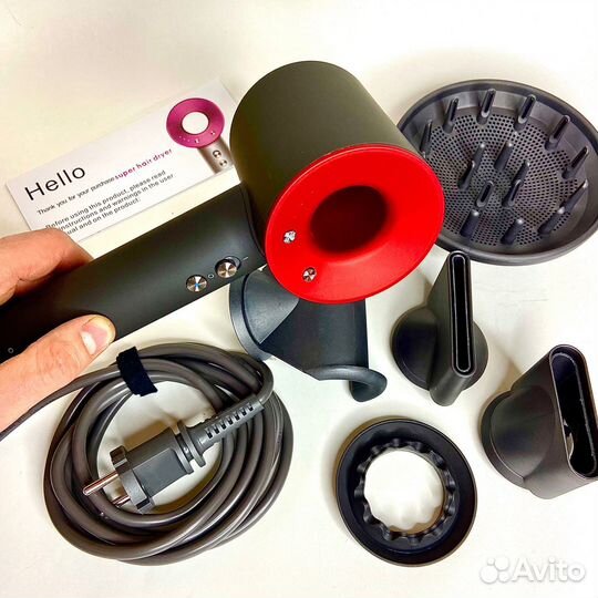 Dyson фен Premium Красный