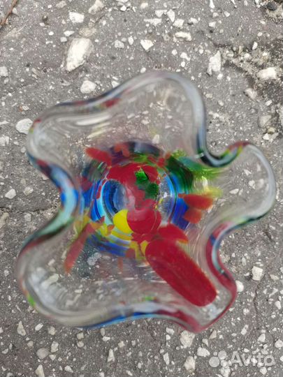 Ваза цветное стекло