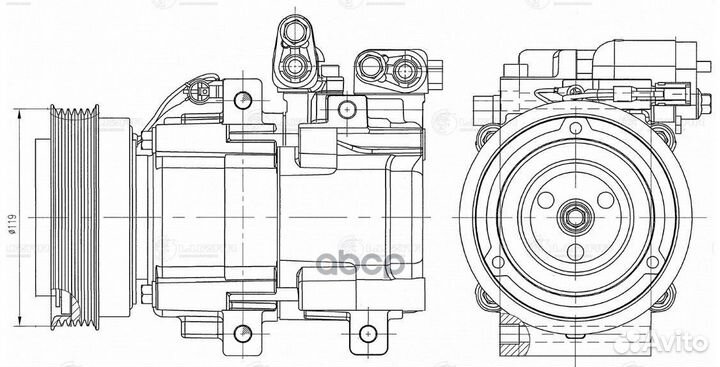 Lcac 0828 Компрессор кондиционера hyundai tucso