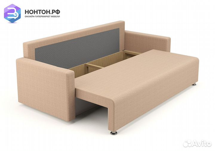 Диван еврокнижка Олимп бежевый