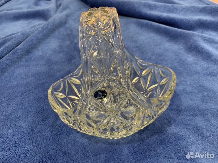 Ваза конфетница корзинка Богемия