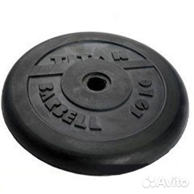 Блин обрезиненный titan Barbell 10 кг (d31)