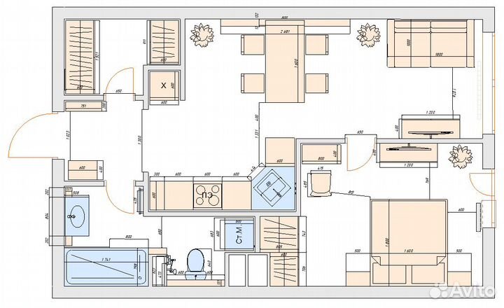 Обмеры помещений