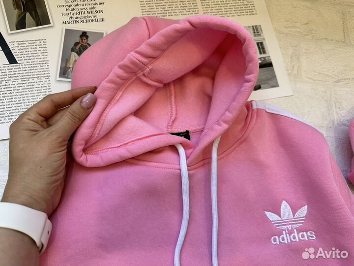 Костюм для девочки на флисе Adidas