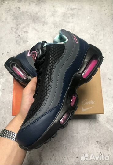 Nike air max 95 corteiz pink розовые