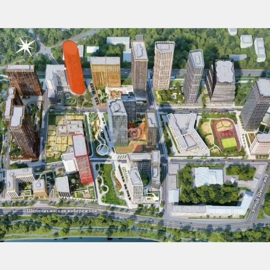 1-к. квартира, 56,2 м², 5/46 эт.