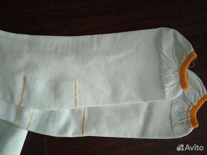 Чулки компрессионные белые